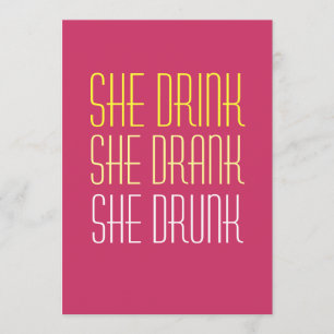 40e verjaardag uitnodiging - Drink Drink