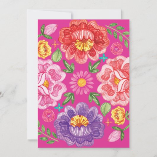 40e verjaardag van Chic Fiesta Veertig en Fabulous Kaart (Achterkant)