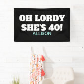 40e verjaardag van de funny Party decor Banner (Insitu)