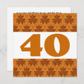 40e verjaardag van de gouden toppen W917 Kaart (Voorkant / Achterkant)