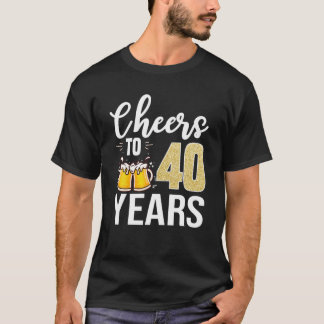 40e verjaardag van de kaasmakerij tot 40 jaar oud t-shirt