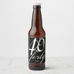 40e verjaardag van de legant bier etiket