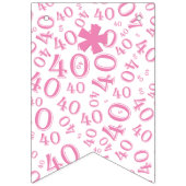 40e verjaardag van het Patroon van het Aantal Roze Vlaggetjes (Eerste vlag)