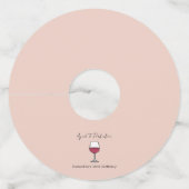 40e verjaardag van perfecte wijn wijnglaslabel (Voorkant)