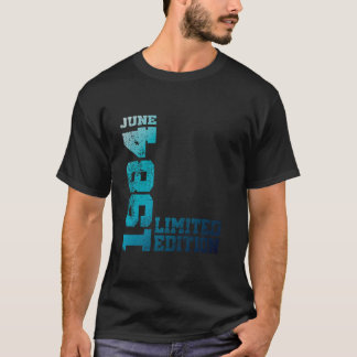 40e Verjaardag Vintage 1984 Juni 40 Jaar Mannen Vr T-shirt