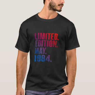 40e Verjaardag Vintage 1984 Mei 40 Jaar Mannen Vro T-shirt