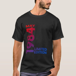 40e Verjaardag Vintage 1984 Mei 40 Jaar Mannen Vro T-shirt