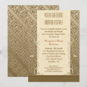 40e verjaardag vintage uitnodigingen (Voorkant / Achterkant)