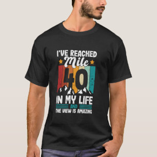40e verjaardag wandelleeftijd 40 veertig jaar oud t-shirt