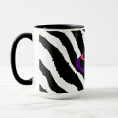 40e verjaardag zebraprint mok (Links)