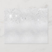 40e verjaardag zilveren glitter behalve de datum flyer (Achterkant)