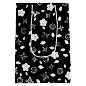 40e verjaardag Zipper op de bloemen Medium Cadeauzakje (Achterkant)