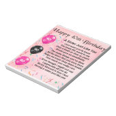 40e verjaardag - Zuster gedicht Notitieblok (Gedraaid)