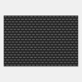 40e verjaardag zwart grappig old veertig inpakpapier vel (Voorkant 2)