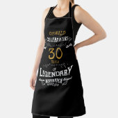 40e verjaardag zwarte gouden Legendary Funny Apron Schort (Insitu)