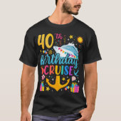 40e verjaardagscruise B-Day Party Mannen T-shirt (Voorkant)