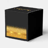 40e verjaardagsfeest zwart goud bedankt bedankdoosjes (Achterkant)