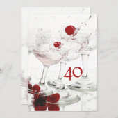 40e verjaardagsfeestdag hoofdartikel CUSTOMIZE Kaart (Voorkant / Achterkant)