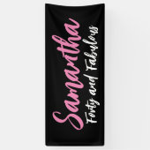 40e Verjaardagsfeestdecor, esthetische verjaardag Spandoek (Verticaal)