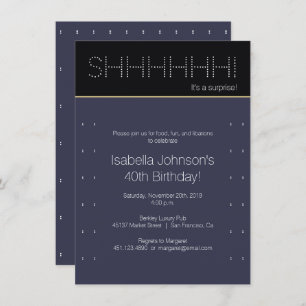 40e verrassingsdag   Modern Polka Dot Kaart