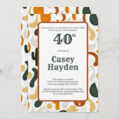 40e zuidwestelijke stijl cowboy pet cactus kaart (Voorkant / Achterkant)