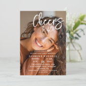 40ème photo moderne Invitation fête d'anniversaire (Debout devant)