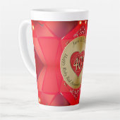 40ème Ruby Latte Mug (Angle gauche)