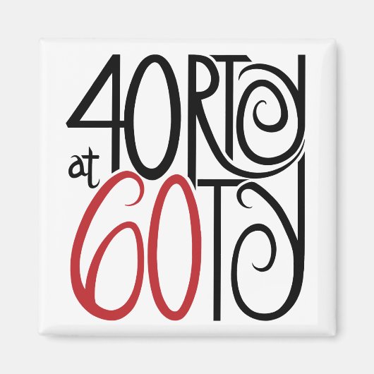 40rty bij 60ty Magneet (Voorkant)