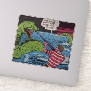40s Golden age Horror strips eng Sticker