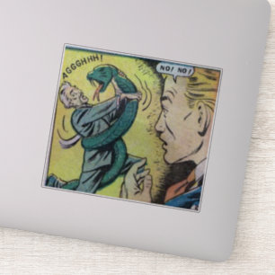 40s Golden age  horror strips, enge retro Sticker