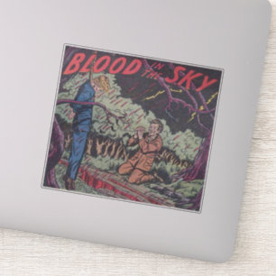 40s Horror strips voor stripverhalen Sticker