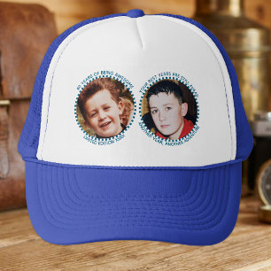 40ste 'elke leeftijd' mijlpaal 2 foto blauw wit trucker pet
