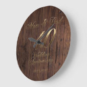 40ste Jubileum voor bruiloft Ruby Wedding Parents Grote Klok (Hoek)