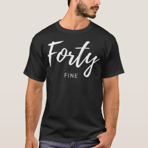 40ste verjaardag 40 boete t-shirt