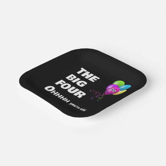 40ste verjaardag Humor Papieren Bordje (Gebogen)