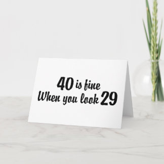 40ste Verjaardag Kaart