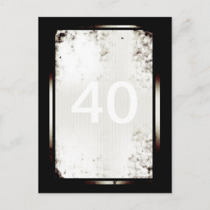 40ste verjaardag minimalistisch Briefkaart