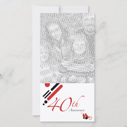 40ste verjaardag (mod vogels) aankondiging (Voorkant)