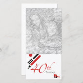 40ste verjaardag (mod vogels) aankondiging (Voorkant / Achterkant)