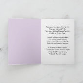 40th Anniversary Scroll Lilacs and Hydrangeas  Kaart (Binnen)