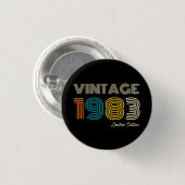 40th Birthday 1983 Limited Edition Ronde Button 3,2 Cm (Voorkant /achterkant)