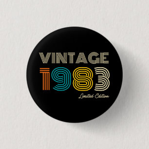 40th Birthday 1983 Limited Edition Ronde Button 3,2 Cm