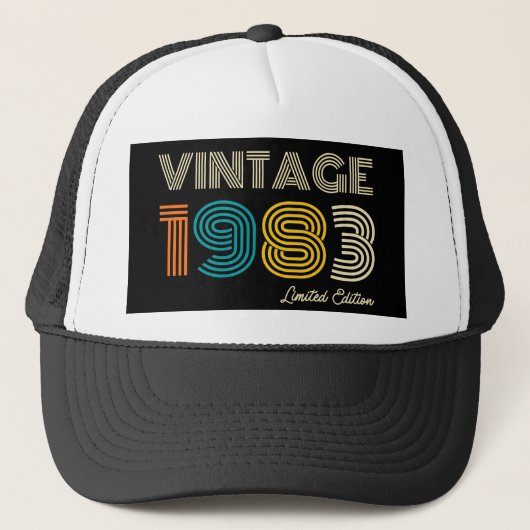 40th Birthday  1983 Limited Edition Trucker Pet (Voorkant)
