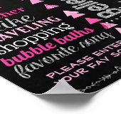 40th Birthday Adult cake smash-bord Poster (Hoek)