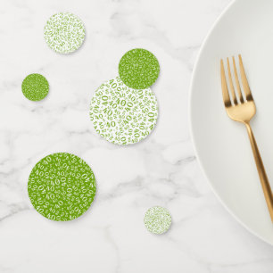 40th Birthday Cool Nummer Patroon Groen en Wit Confetti