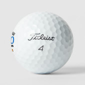 40th Birthday Golf Balls 40 Years Funny Gift Blue Golfballen (Logo)