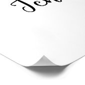 40th Birthday Jubileum Nummer 40 Fotocollage Poster (Hoek)