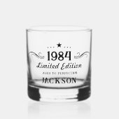 40th Birthday Limited Edition 1984 Whiskey glas (Voorkant)