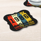 40th Birthday - Limited Edition Kartonnen Onderzetters (Gekanteld)