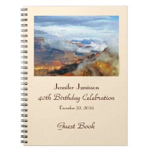 40th Birthday Party Guest Book, Grand Canyon, Name Notitieboek